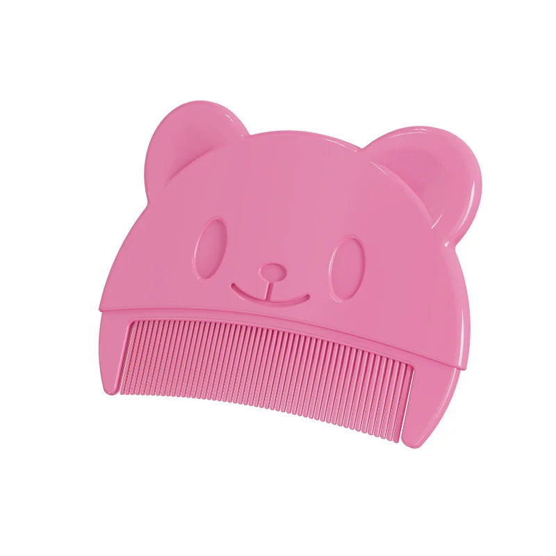 Set of baby grooming essentials including soft comb and brush, for newborn gentle care.