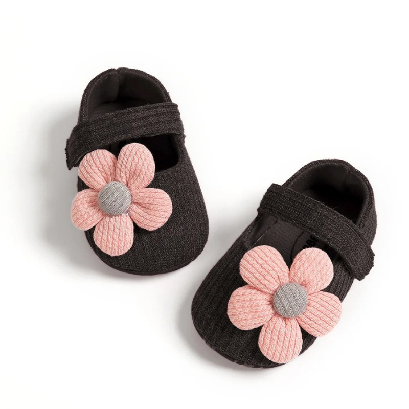 Infant first walker shoes with soft sole and anti-slip grip, perfect breathable baby footwear.