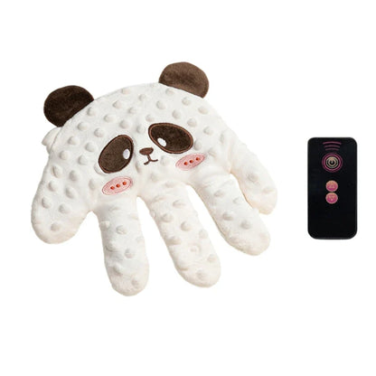 Baby gently snuggling with a Baby Soothing Patting Pillow, promoting tranquility & deep sleep