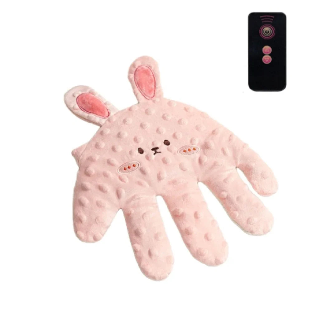 Detail of the soft, breathable material of the Baby Soothing Patting Pillow for infant comfort