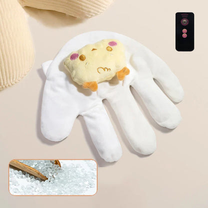Parents placing a Baby Soothing Patting Pillow with their infant for anti-startle protection