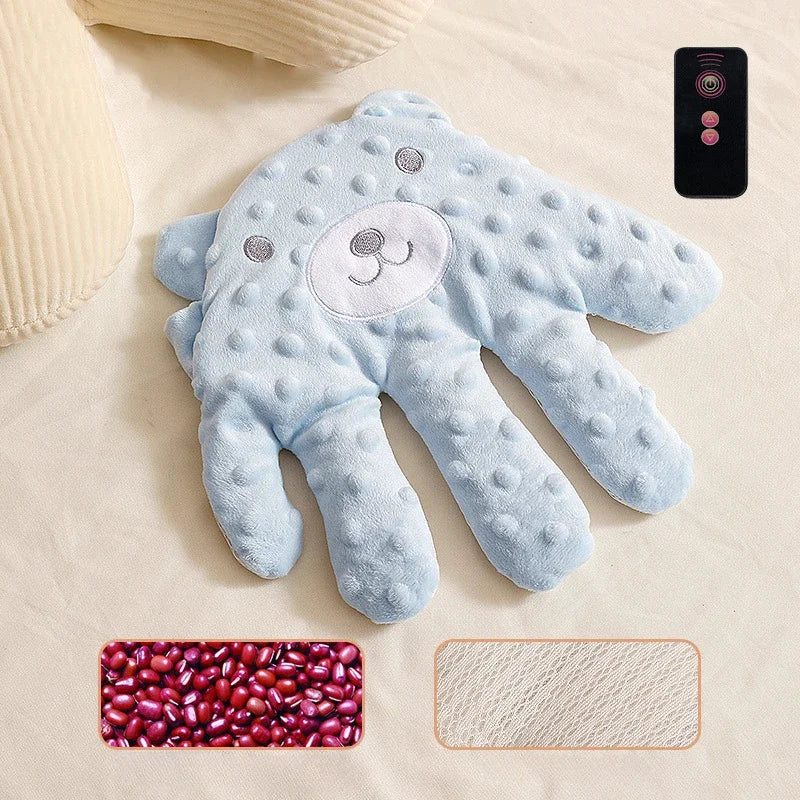 Side view of Baby Soothing Patting Pillow, ergonomic design for gentle patting & anti-startle