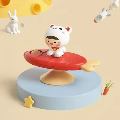 Durable suction cup spinning toy, a great children's gift for quiet, engaging playtime