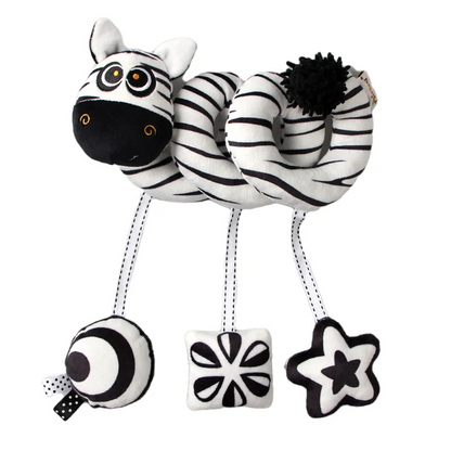 Pram activity toy, soft spiral design, ideal for keeping baby active and curious