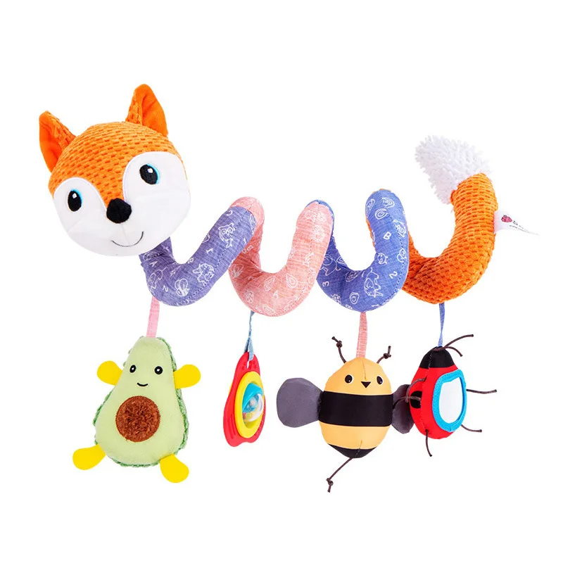 Baby activity spiral toy, promoting early development, suitable for cots, pushchairs & car seats