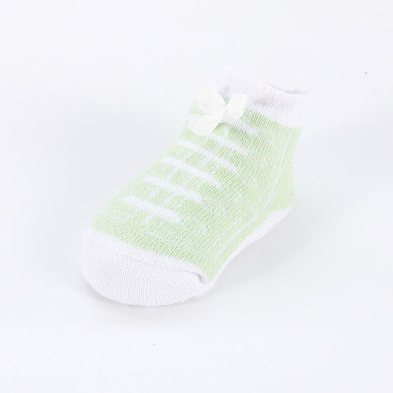 Set of baby sports shoe design socks, multiple colors, ideal for newborns up to 1 year, cotton