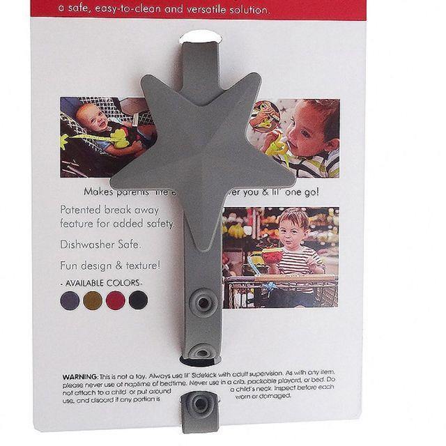 Easy-to-use non-toxic silicone pacifier holder with star accent, great for baby nursing.
