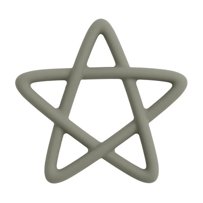 Soft and durable star silicone teether, a safe and effective baby teething toy for infants