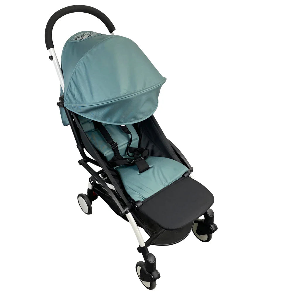 Deluxe baby stroller accessories set including a stylish linen footboard