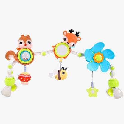 Baby development musical mobile arch toy for strollers, promotes sensory exploration & fun
