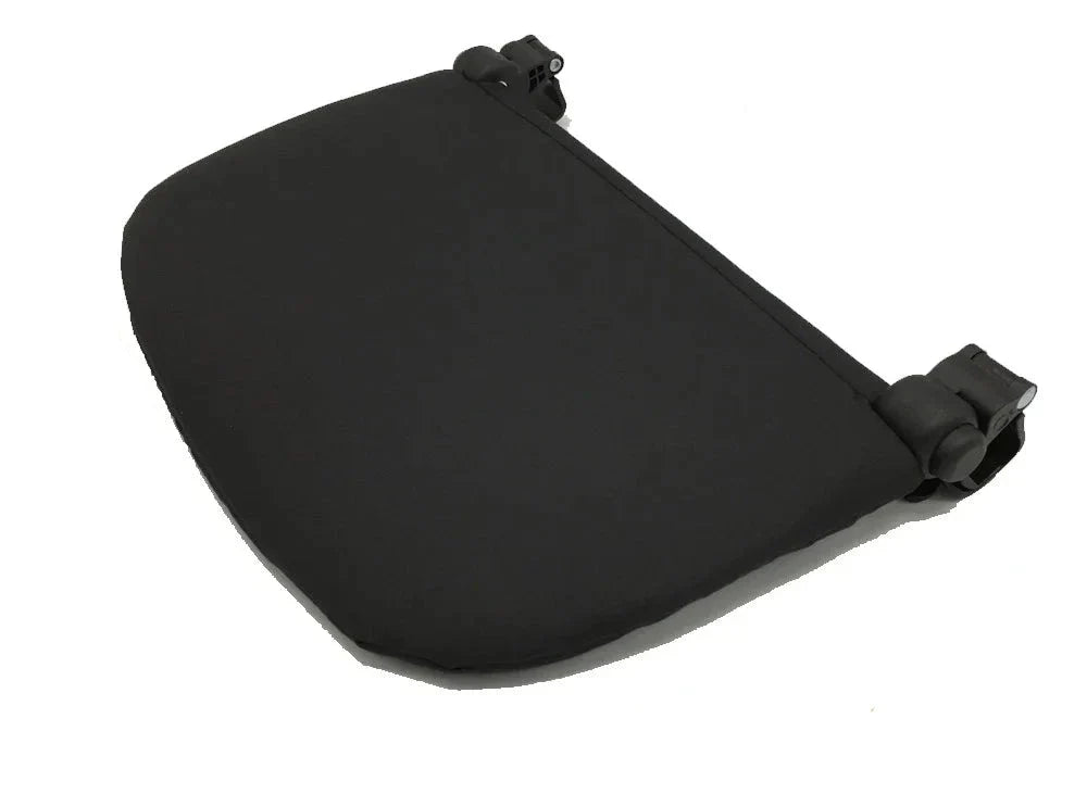 Detachable stroller leg rest, black, for pushchairs, offering foot support for children
