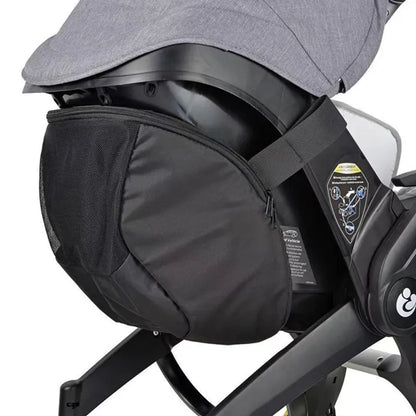 Baby Stroller Organizer storage bag with multiple pockets, black polyester for baby travel essentials