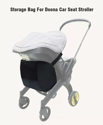 Practical baby bag for strollers, offering easy access to pacifiers, toys, and snacks, black design