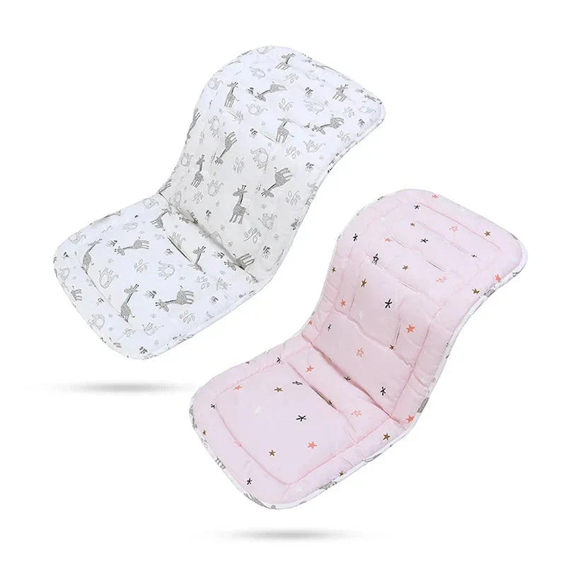 Four seasons baby stroller seat pad, hypoallergenic cotton for sensitive infant skin