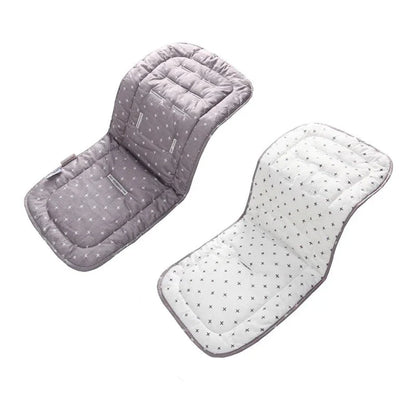 Universal baby stroller insert, soft cotton mat providing extra support for baby's ride