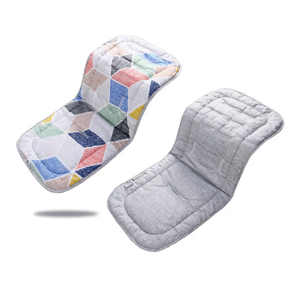 Breathable cotton baby stroller seat cushion, ensures comfortable rides for newborns & toddlers