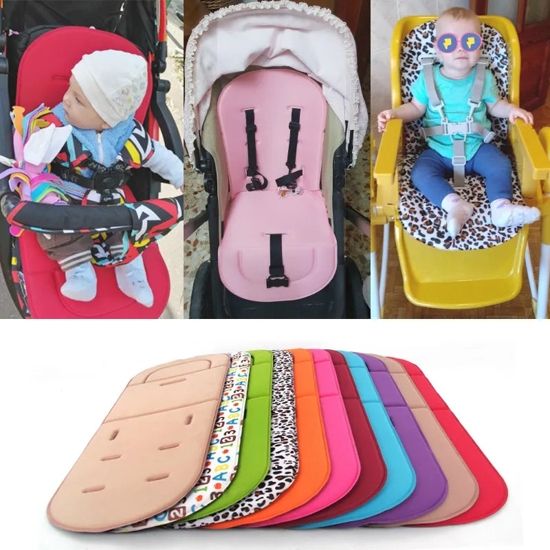 Soft cotton baby comfort pad, universal infant seat liner for stroller and car seat use