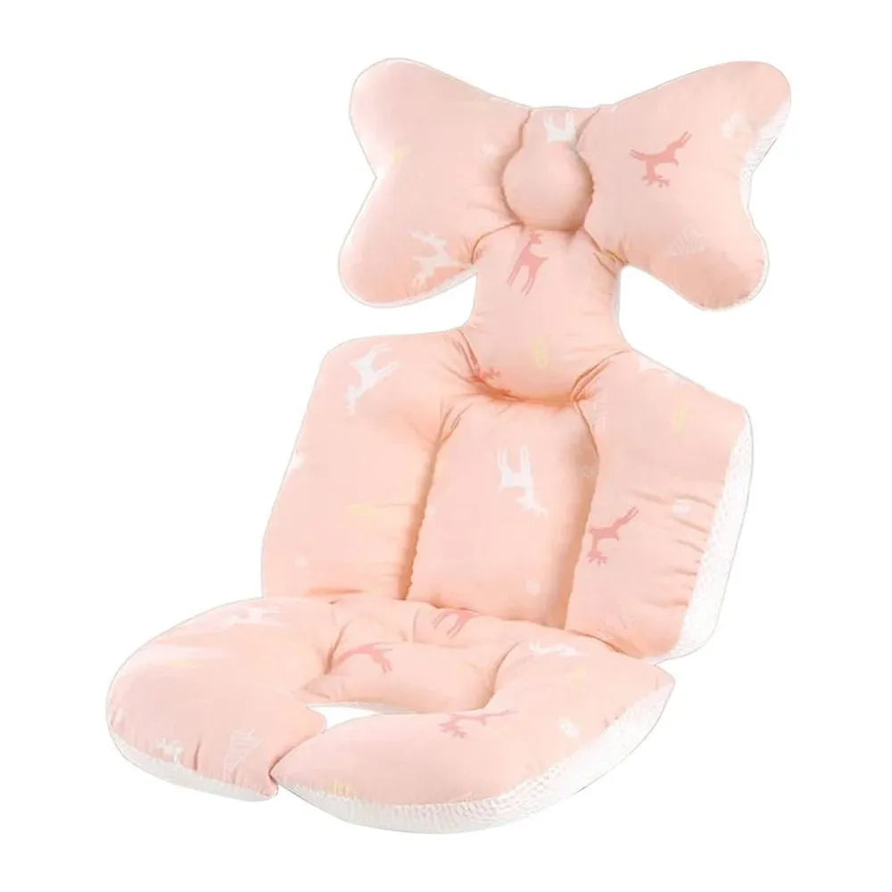 Stroller seat pad, 100% cotton comfort, breathable design for babies