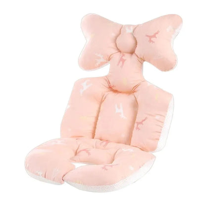 Stroller seat pad, 100% cotton comfort, breathable design for babies