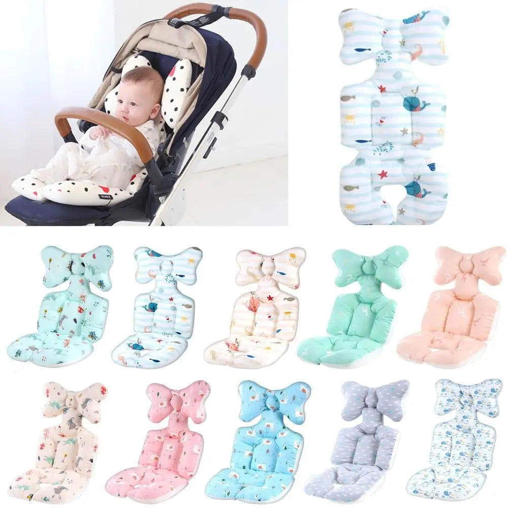 Soft cotton baby seat pad, comfort cushion for strollers and car seats