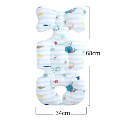 Newborn essential, cotton stroller seat pad, soft and breathable comfort