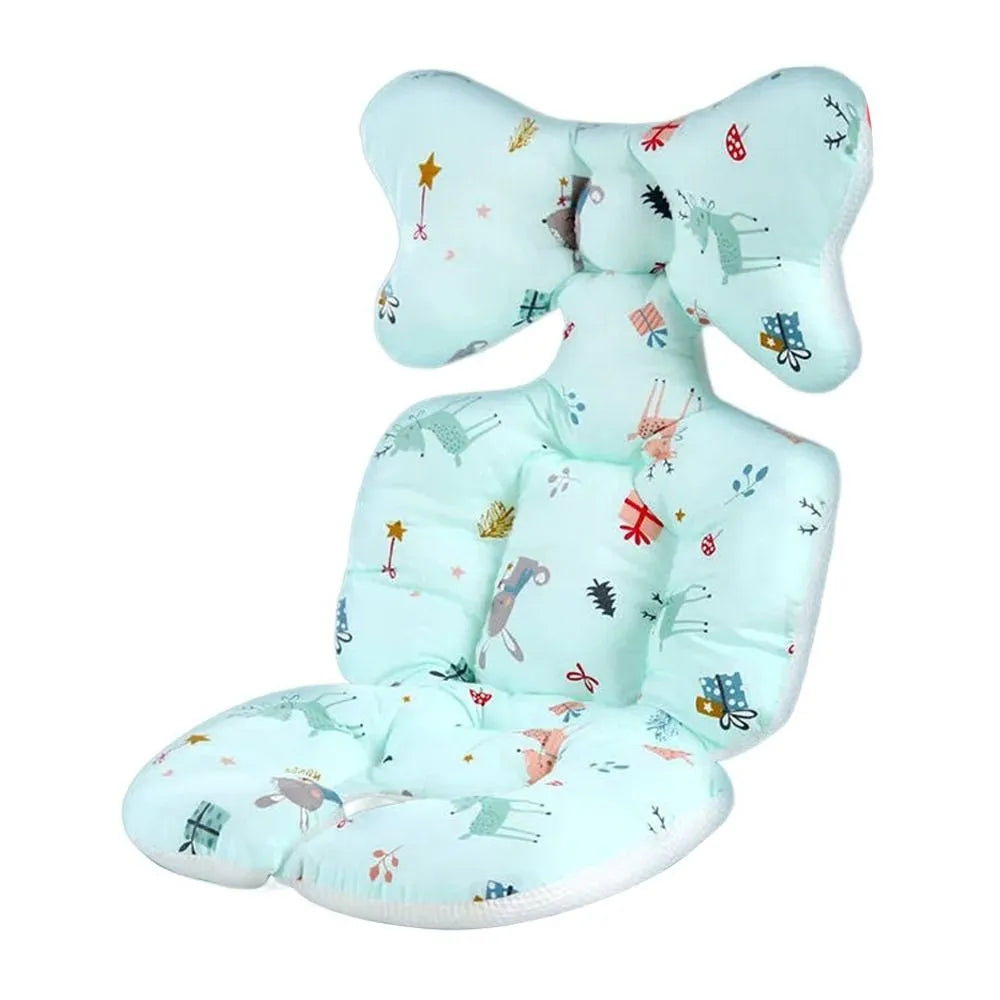 Toddler stroller cushion, cotton comfort pad, enhances baby travel