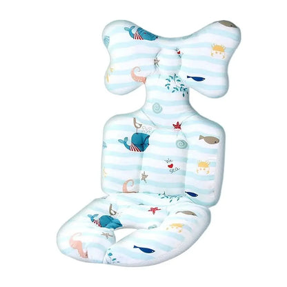 Breathable cotton baby seat pad, universal fit for strollers and car seats