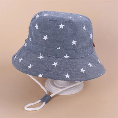Toddler wide brim hat, excellent sun block for face & neck, soft cotton