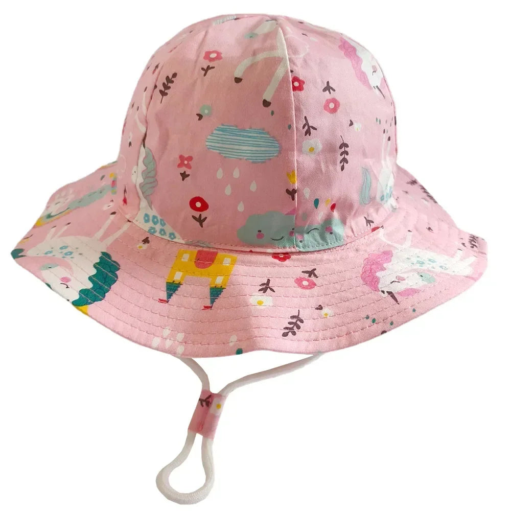 Lightweight baby sun hat, essential for summer, breathable cotton material