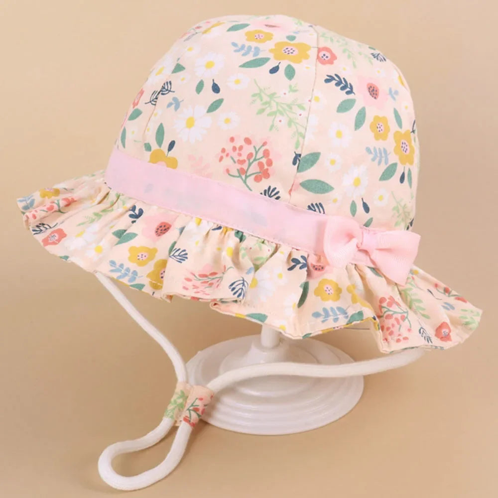 Toddler sun hat with chin strap, perfect for beach, pool, and outdoor play
