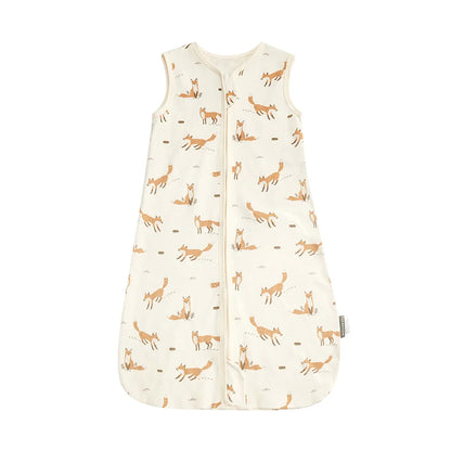 Baby sleep sack in a gender-neutral yellow, breathable cotton, 3-24 months, essential for newborn comfort.
