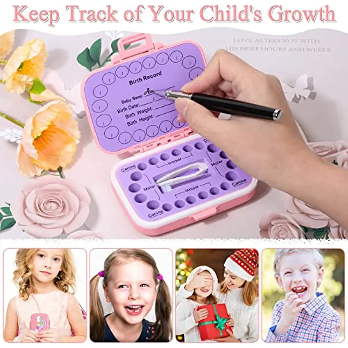 Tooth fairy collection box for children's baby teeth, a special accessory for memorable moments