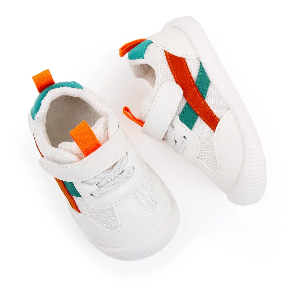 Baby toddler mesh breathable non-slip first walker shoes with soft sole & Velcro closure