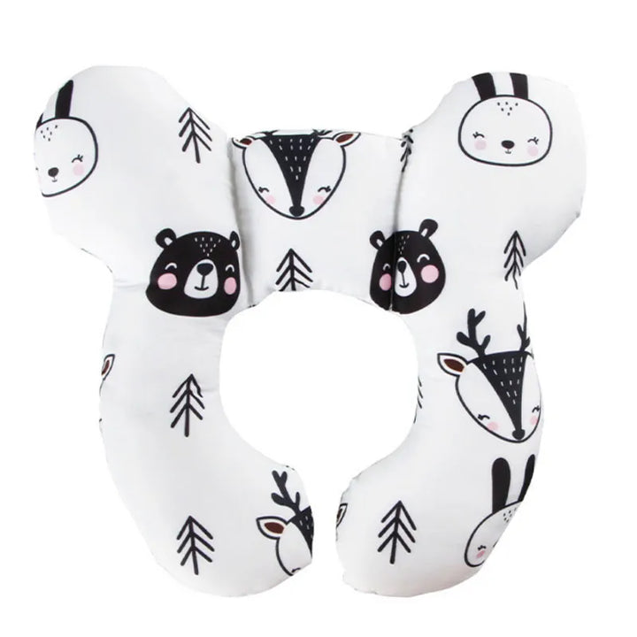 U-shape infant head support, ergonomic design for car seat, stroller, and high chair, baby comfort item