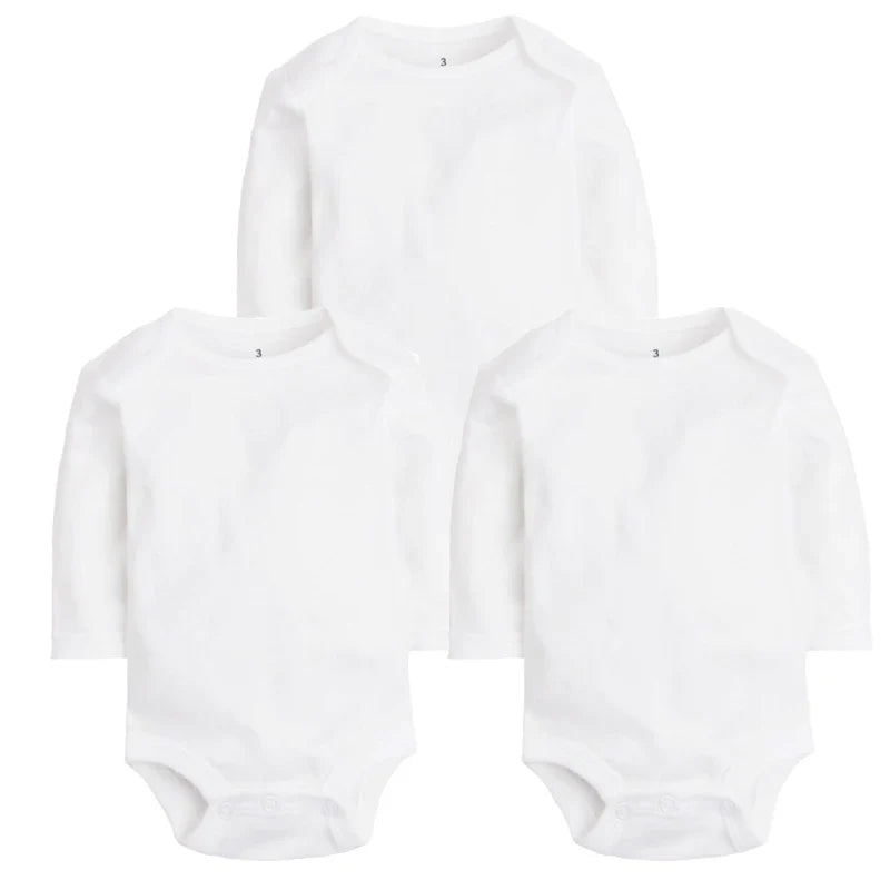 Bottom pieces of baby unisex 3-piece cotton pajama set: shorts and long pants, versatile infant sleepwear.
