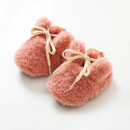 Baby unisex soft anti-slip winter shoes, ideal for indoor play and early walking stages.