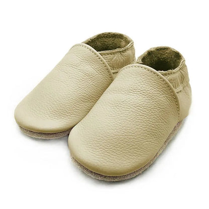 Blue soft leather baby booties, perfect unisex footwear for infants & first walkers