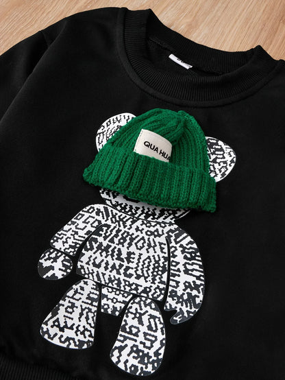 Unisex baby clothing set, long sleeve top and matching pants, ideal for cozy winter style