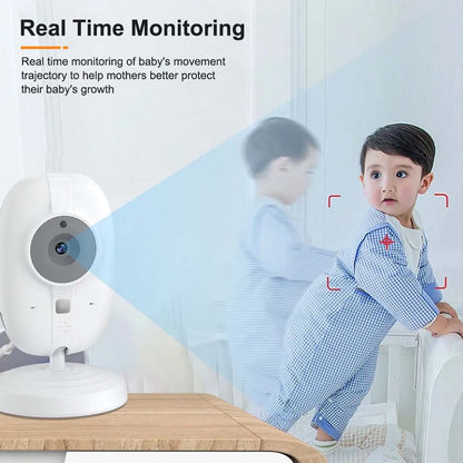 Baby video monitor's two-way audio feature for communication with baby from afar.