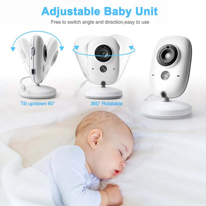 Baby monitor camera mounted in a nursery, offering wide-angle view for child safety.