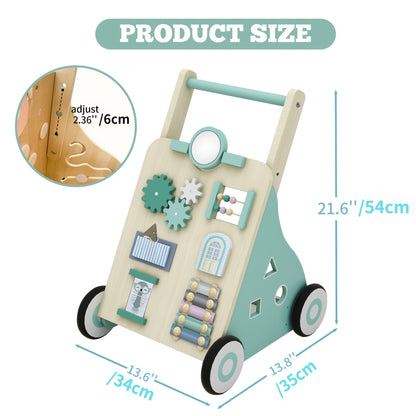 Push walker for babies with engaging activities, supporting motor skills and early learning.
