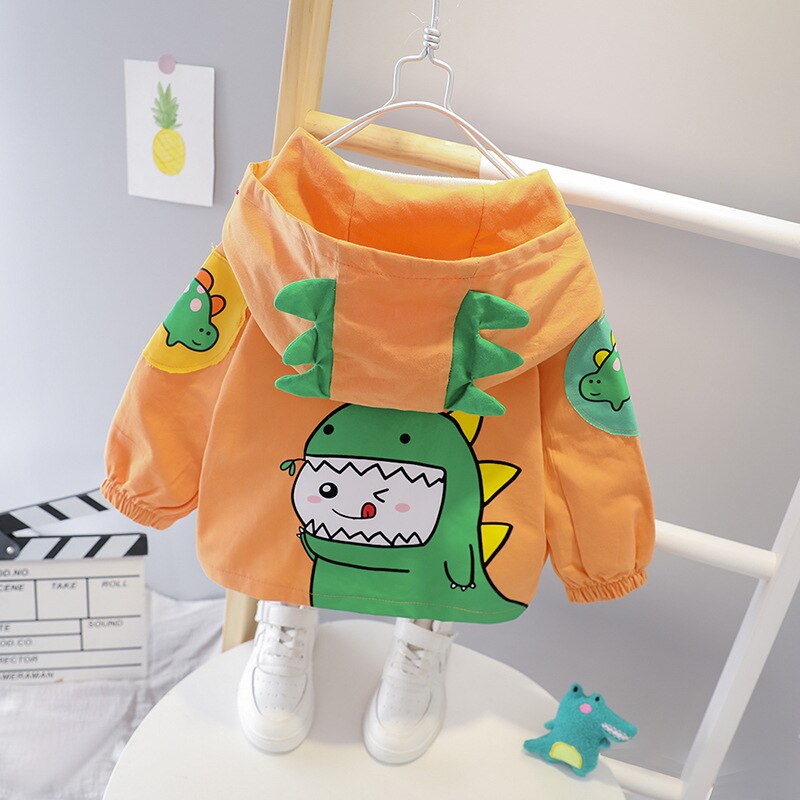 Close-up of 'Will Be Ok' graphic on a baby boys/girls hooded cotton jacket, comfy kids outerwear