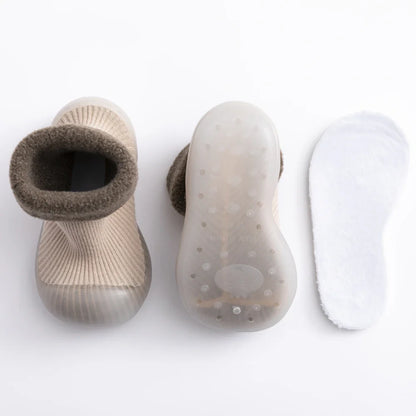 Infant anti-slip sock shoes for winter, gentle on feet