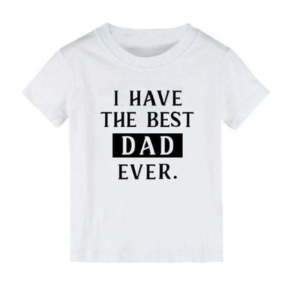 Unisex 'Best Dad' print t-shirt for adult, made of cotton blend, ideal fatherchild matching apparel