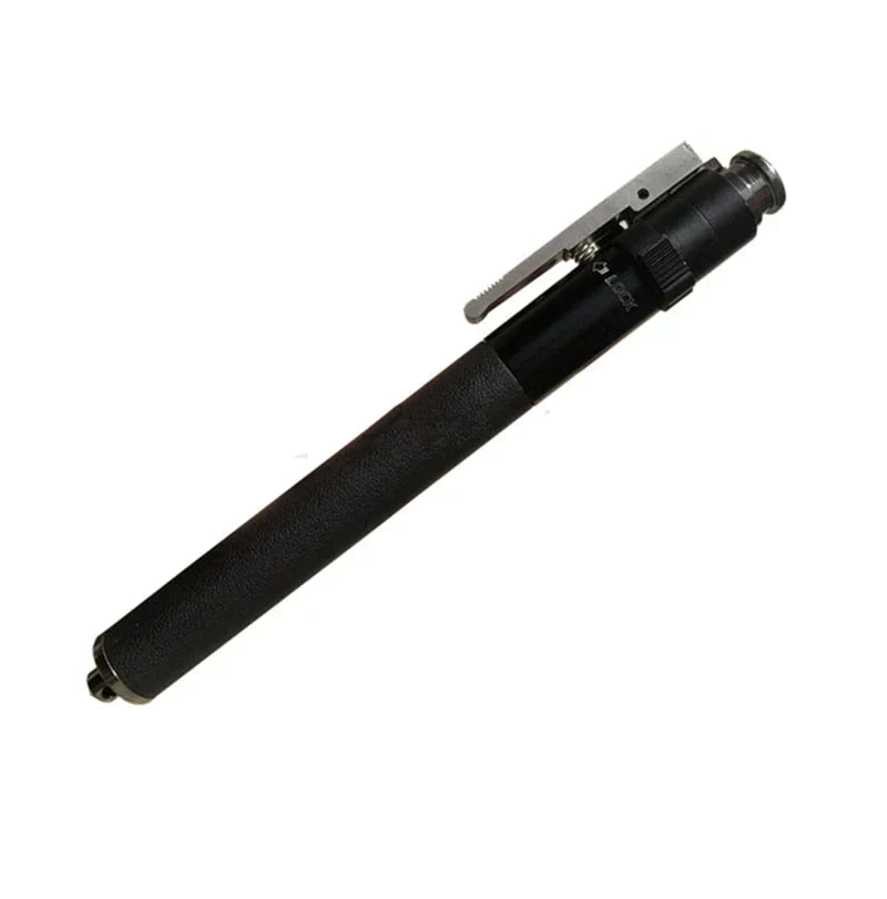 Unisex black walking stick with one-button release. Collapsible aluminum trekking pole, ideal for senior support.