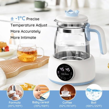 New parent gift: blue 1.2L electric milk modulator for baby feeding essentials