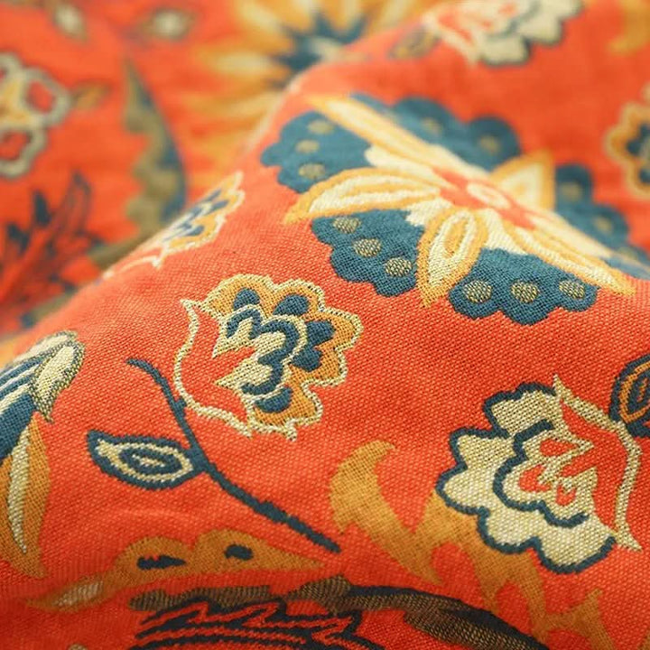 Stylish bohemian cotton throw, super soft & comfy. Perfect as a bed throw, living room decor, or accent blanket.
