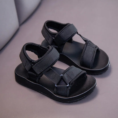 Pair of boys' canvas casual sandals, featuring non-slip sole and comfortable design for everyday wear