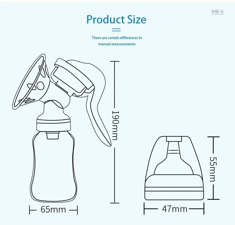 Portable manual breast pump for travel, BPA-free milk expression for busy nursing moms