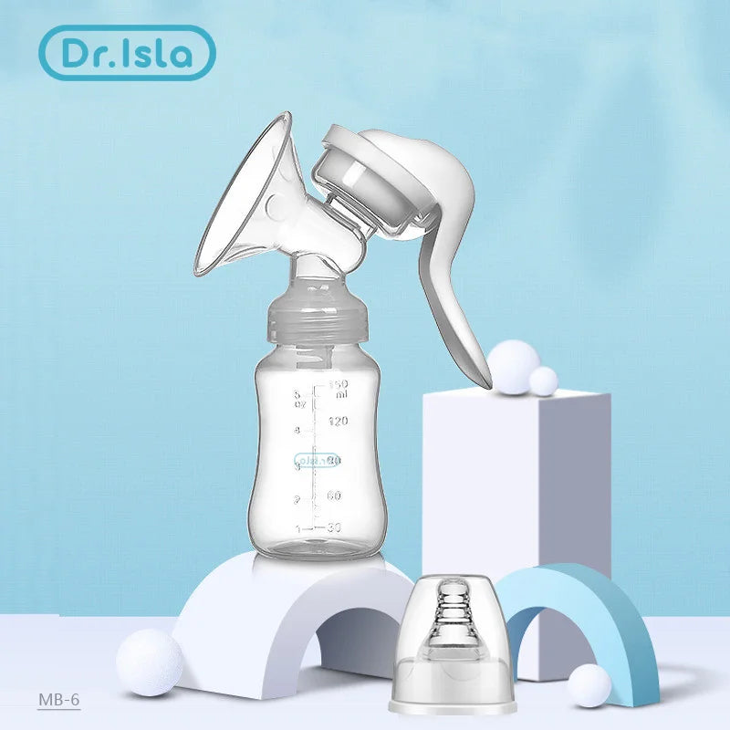 Compact manual breast pump for discreet milk expression, essential maternity and baby care item